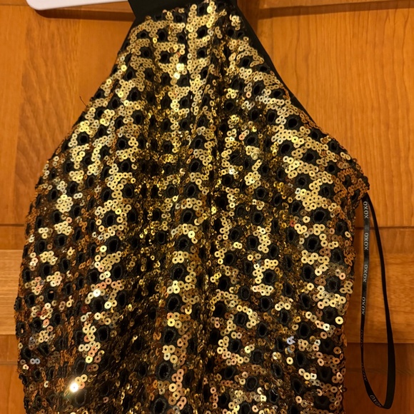 Gold sequin jumpsuit - Picture 3 of 6